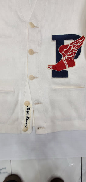 Nwt Polo Ralph Lauren Cream P-Wing Cotton Cardigan - Unique Style