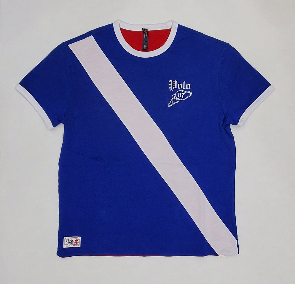 Nwt Polo Ralph Lauren Royal Blue/Red Polo 67 PRL 27.B Reversible Tee