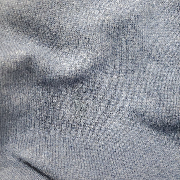 Nwt Polo Ralph Lauren Shale Blue w/Blue Horse Round Neck Wool Sweater - Unique Style