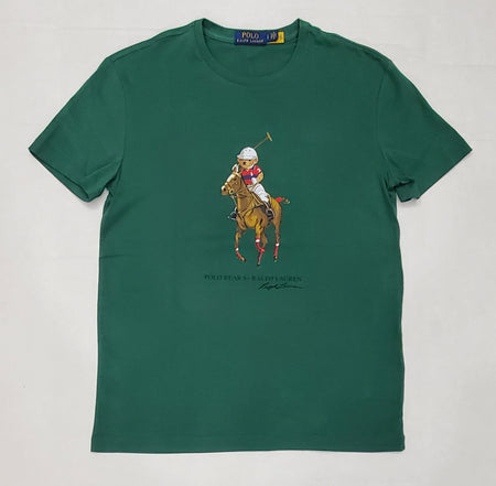 Nwt Kids Polo Ralph Lauren Orange Small Pony Tee with Royal Blue Horse (8-20)
