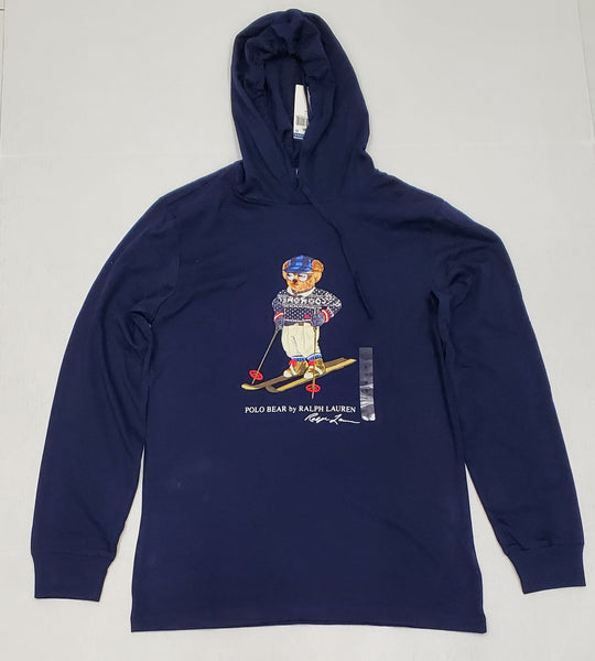 Graceful Ski Polo Bear Navy Hoodie Tee Online
