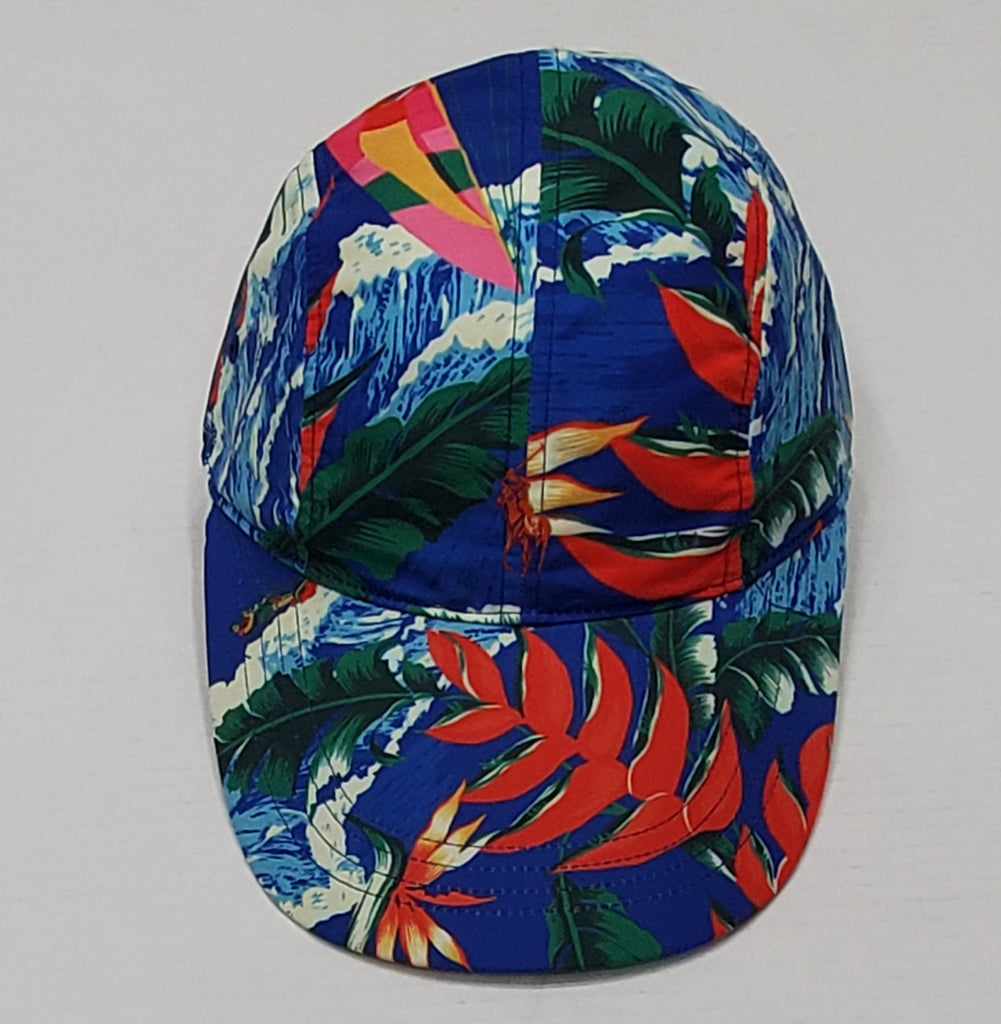 Nwt Polo Ralph Lauren Floral Polyester Long Bill Fitted Hat