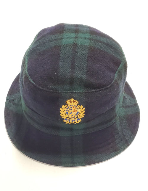Nwt Polo Ralph Lauren Green Plaid Crest Bucket Hat - Unique Style