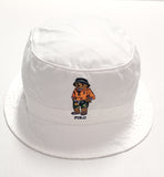 Nwt Polo Ralph Lauren White Beach Bear Bucket Hat - Unique Style