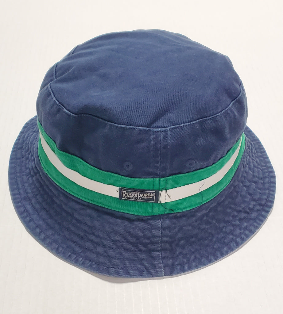 Nwt Polo Ralph Lauren Navy/Plaid Bucket Hat