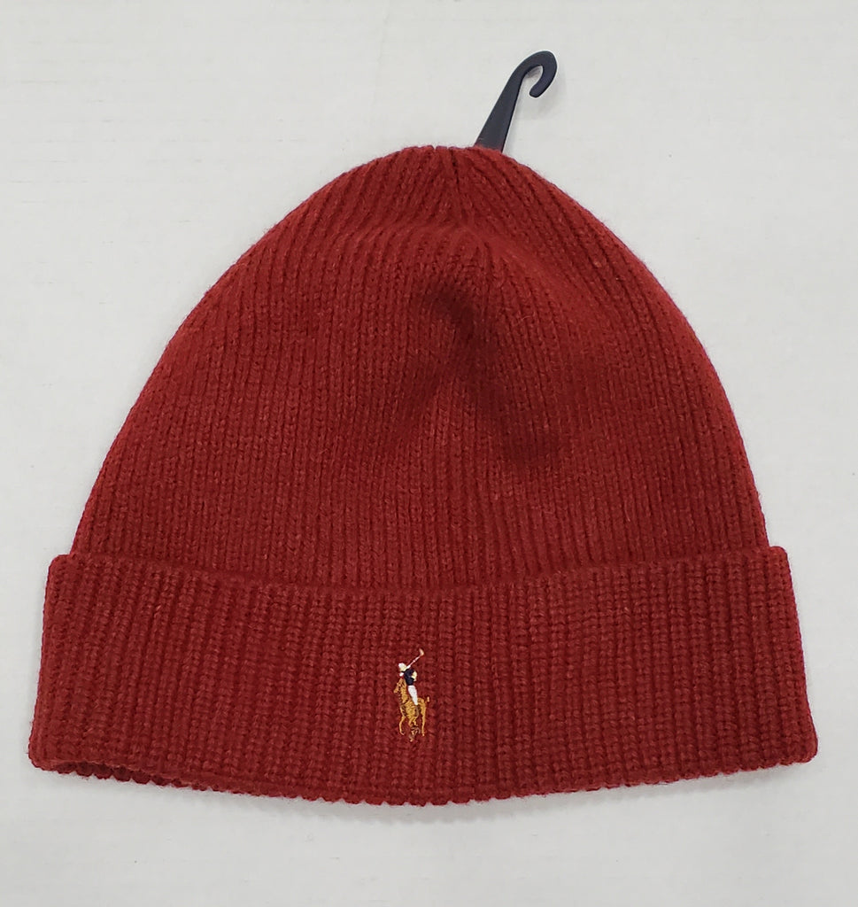 NWT POLO RALPH LAUREN WINE WOOL SMALL PONY SKULLY
