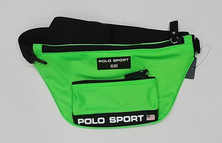 NWT Polo Ralph Lauren Green Suede Trim Patches Bag Pack