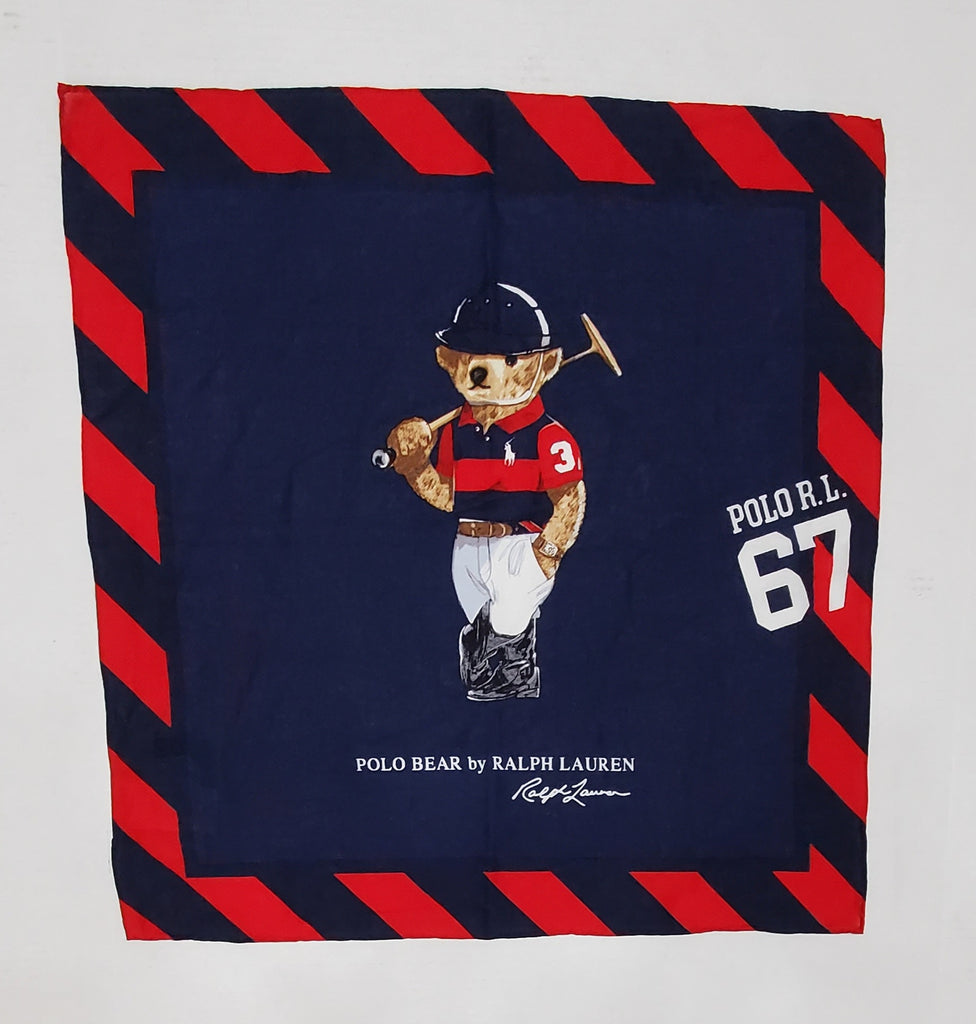 Nwt Polo Ralph Lauren Golf Stick Bear Bandana