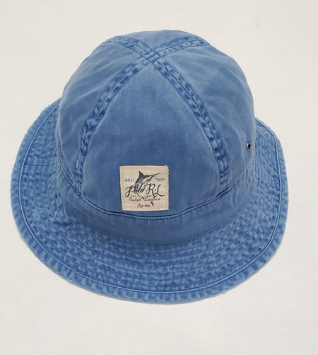 Nwt Polo Ralph Lauren Navy Polo Beach Nylon Bucket Hat
