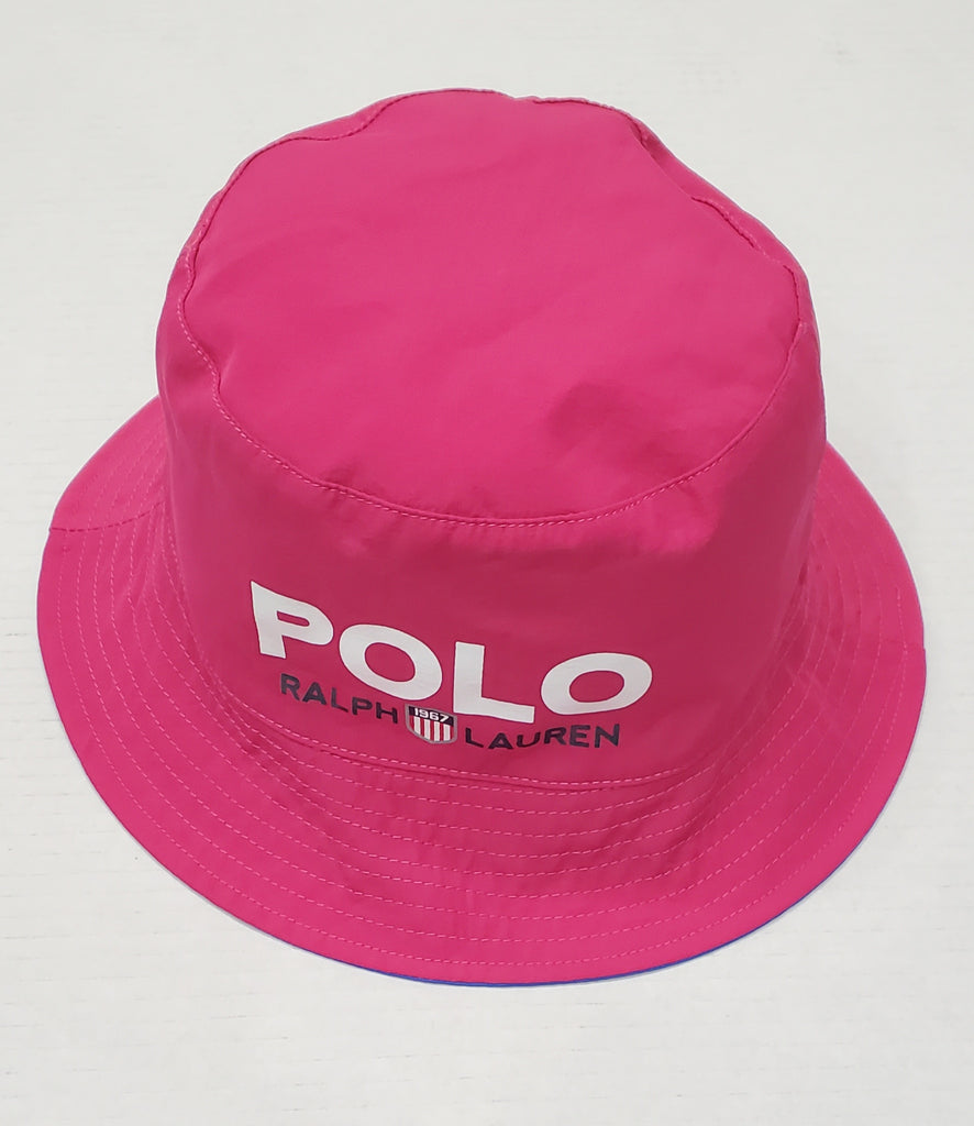 Nwt Polo Ralph Lauren Reversible Kswiss Bucket Hat