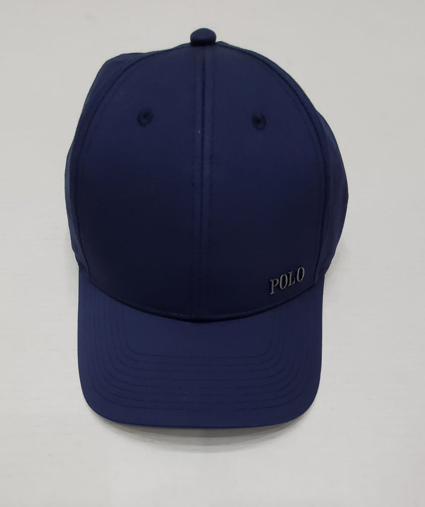 Nwt Polo Ralph Lauren Navy Blue Basic Spellout Velcro Adjustable Hat