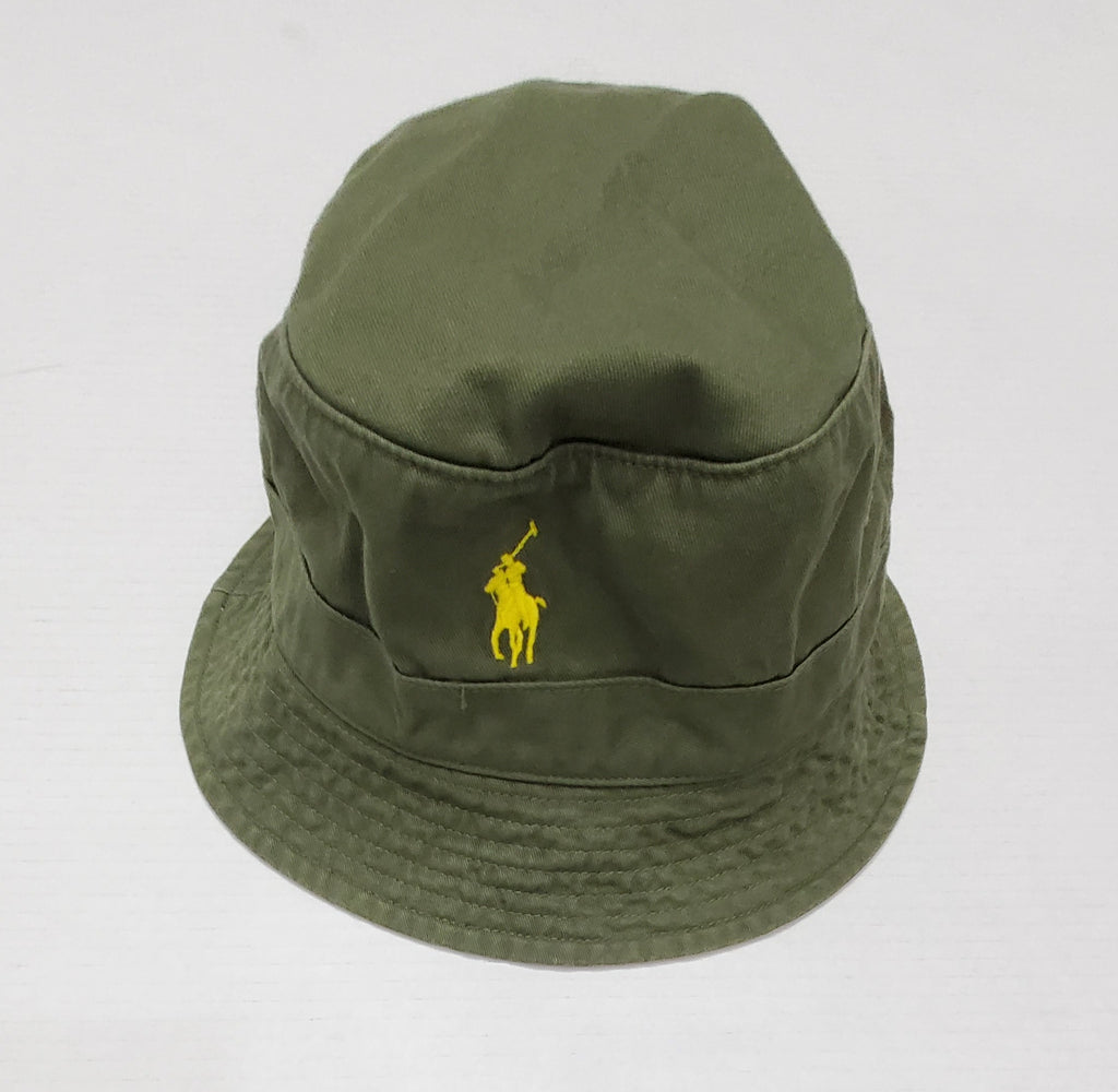 Nwt Polo Ralph Lauren Olive Small Pony Bucket Hat