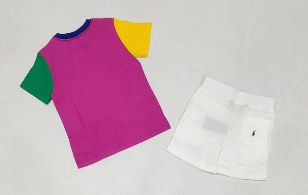 Nwt Kids Polo Ralph Lauren Polo Spellout Short Set (2T-7T) - Unique Style