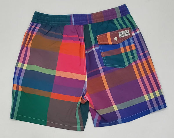 Nwt Polo Ralph Lauren Plaid Swim Trunks - Unique Style