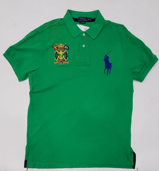 NWT Polo Ralph Lauren Custom Fit Marine Supply Polo Shirt - Unique Style
