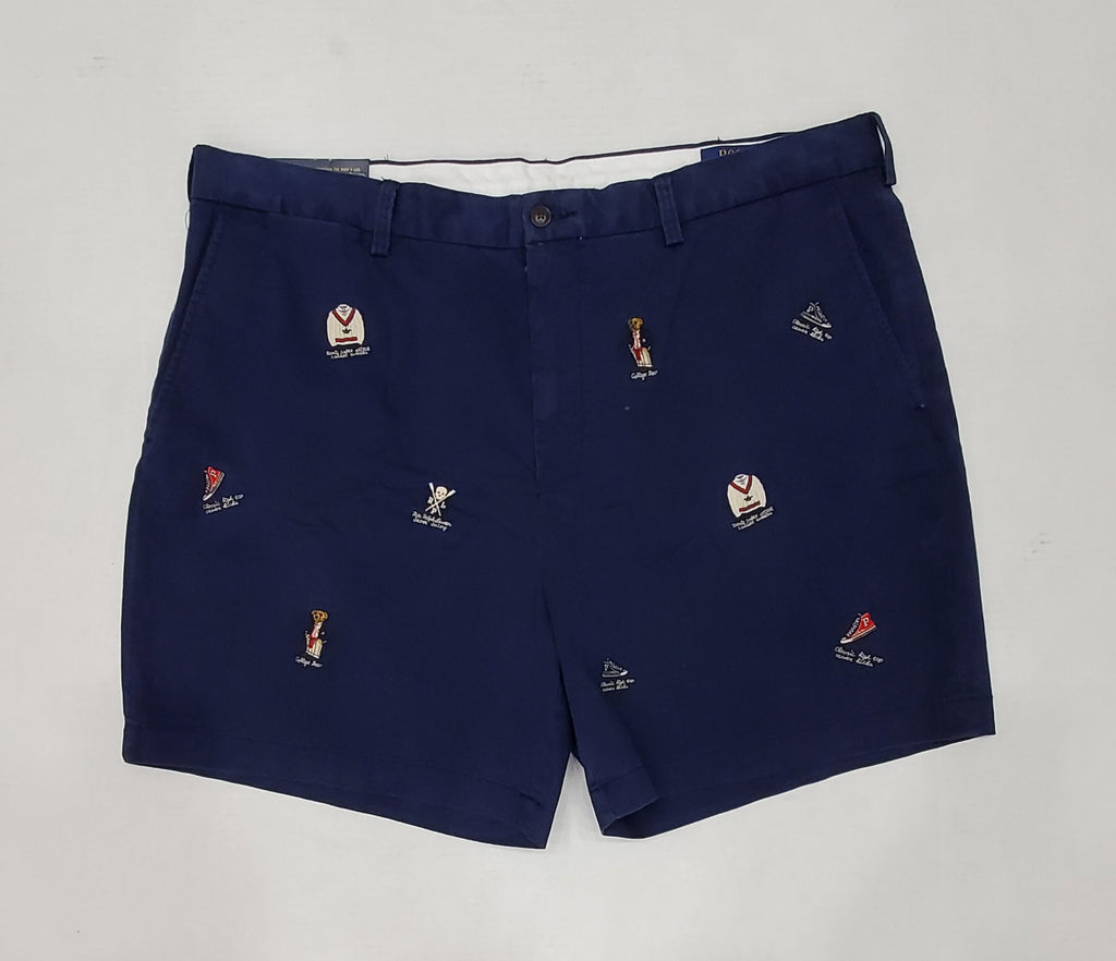 Nwt Polo Ralph Lauren Allover Embroidered Classic Fit Shorts