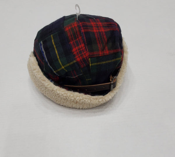 793001 Polo Ralph Lauren Plaid Fur Lined Adjustable Strap Back - Unique Style