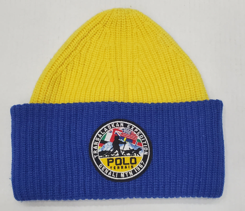 Nwt Polo Ralph Lauren Royal Blue/Yellow Polo Terrain Skully