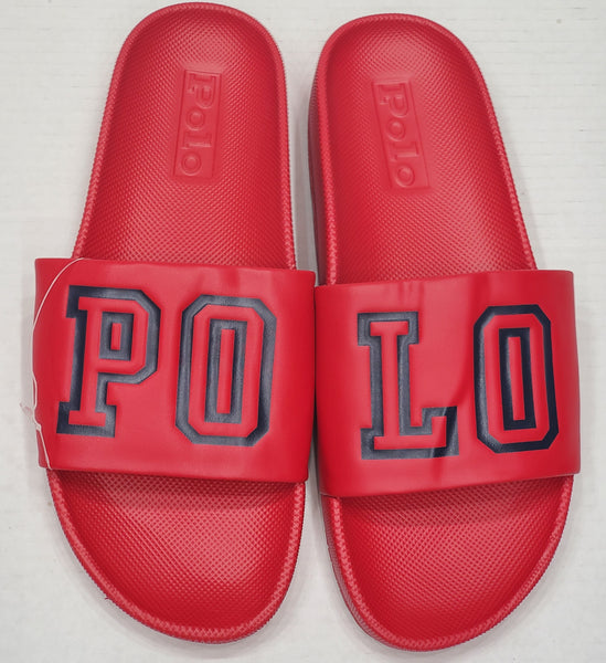 Nwt Polo Ralph Lauren Red Polo Spellout Slides w/o Box - Unique Style
