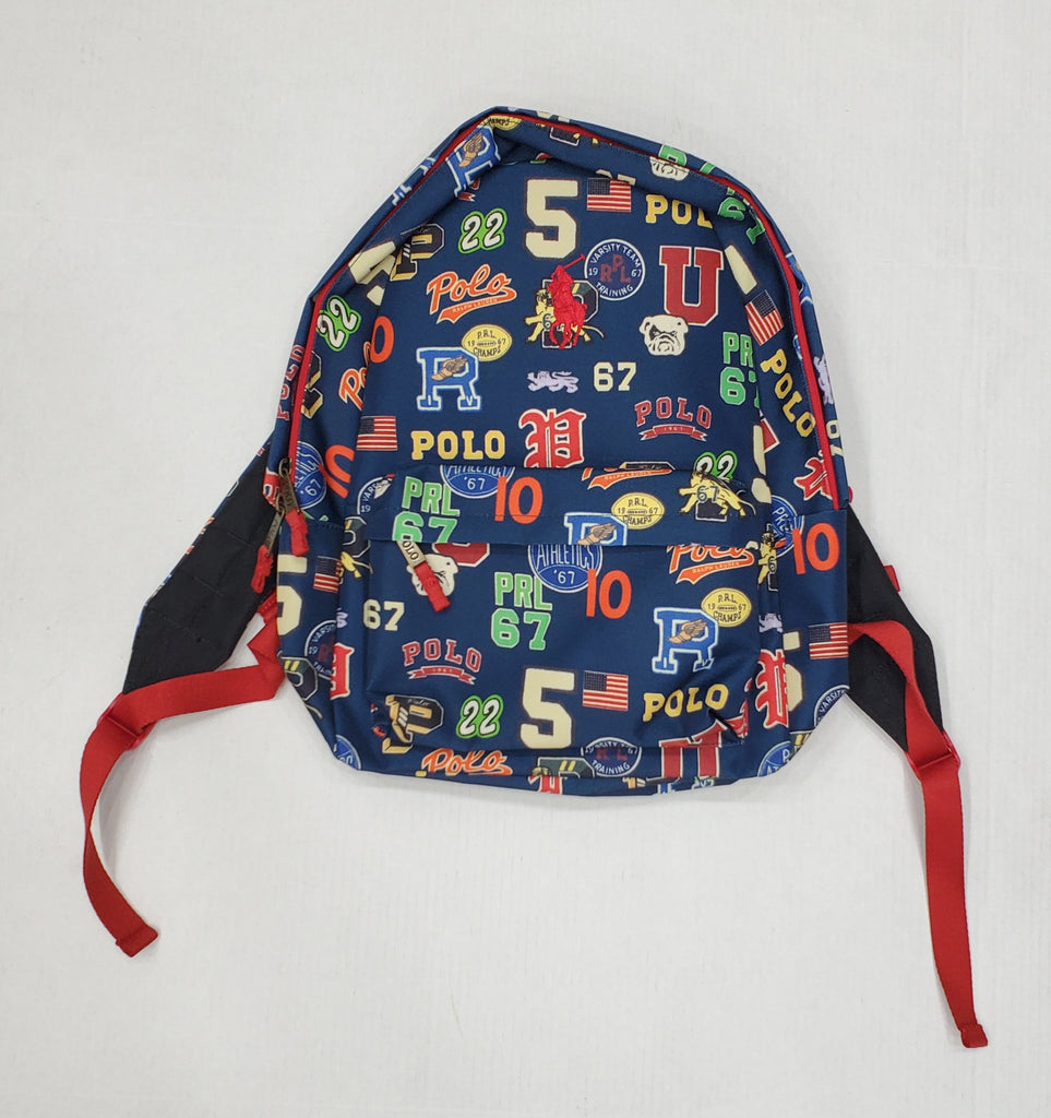 Nwt Polo Ralph Lauren Allover Logo Print Book Bag