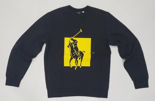 Nwt Polo Ralph Lauren Black/Yellow Pony Sweater - Unique Style