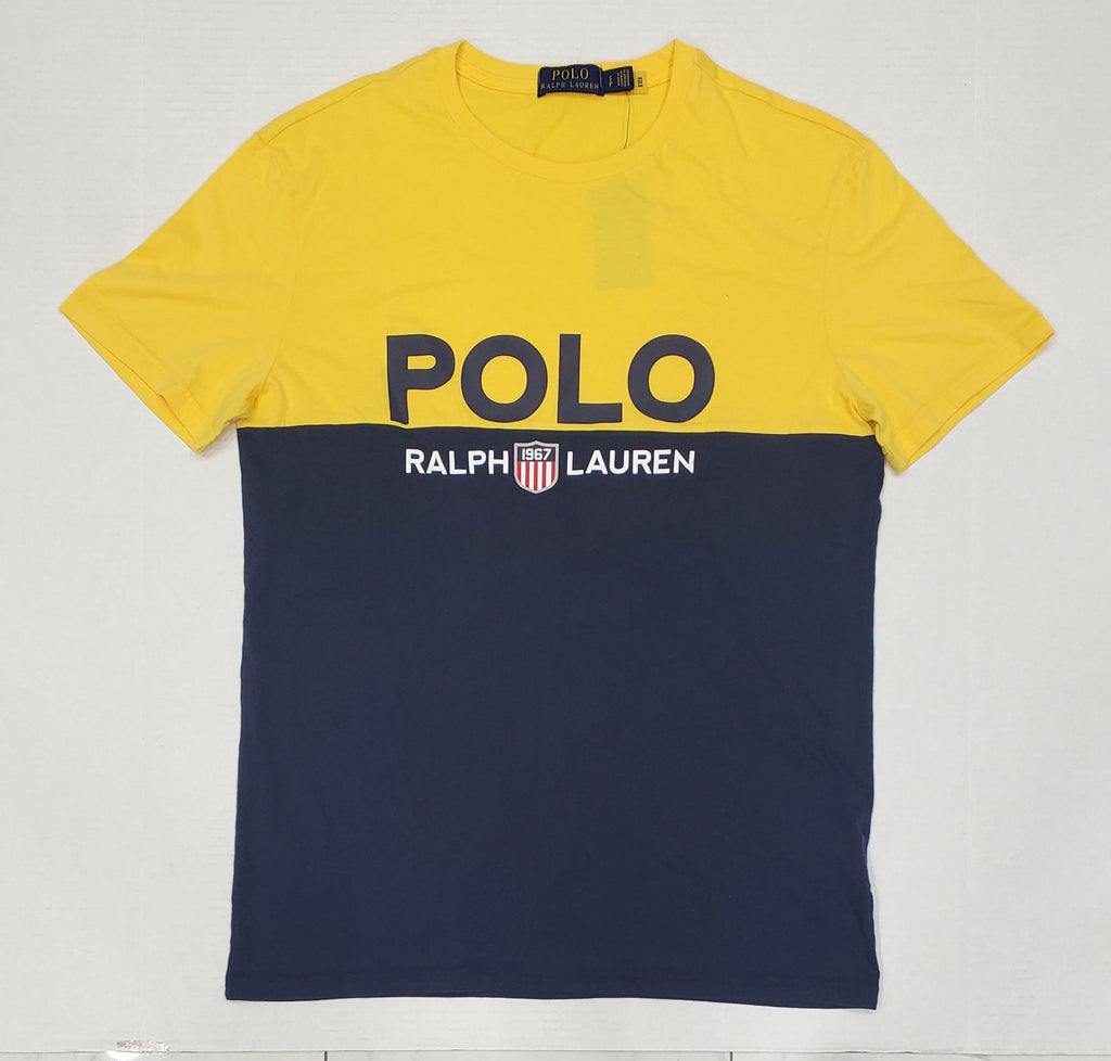 Nwt Polo Ralph Lauren Navy/Yellow K-Swiss 1967 Tee