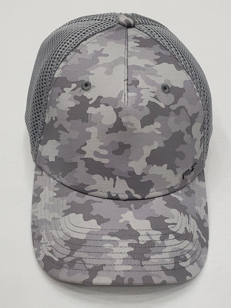 Nwt Polo Ralph Lauren RLX Grey Camo Mesh Fitted Hat