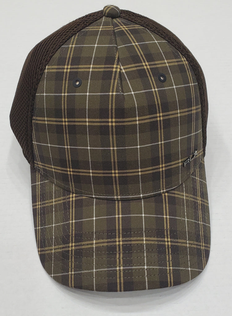 Nwt Polo Ralph Lauren RLX Plaid Mesh Fitted Hat