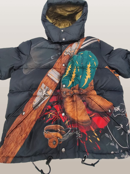 Nwt Polo Ralph Lauren Black Boots Graphic Down Jacket - Unique Style