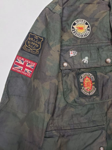 Nwt Polo Ralph Lauren Camo Oilcloth Bike Jacket - Unique Style
