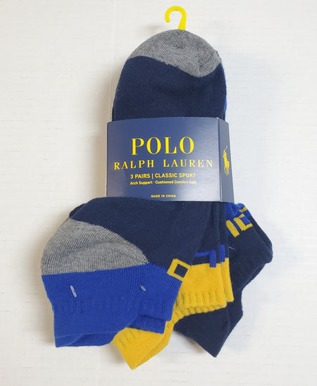 Nwt Polo Ralph Lauren Royal Polo Sport Small Pony Socks