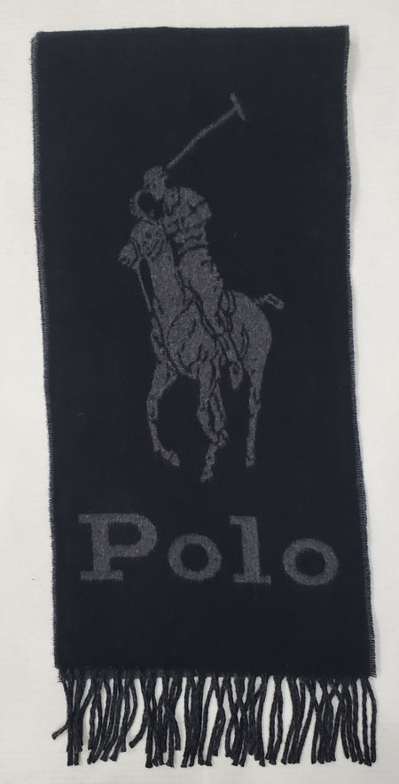 Nwt Polo Ralph Lauren Royal/Navy Big Pony Scarf