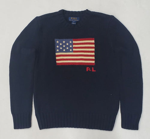 Nwt Kids Polo Ralph Lauren American Flag Knit Sweater (8-20) - Unique Style