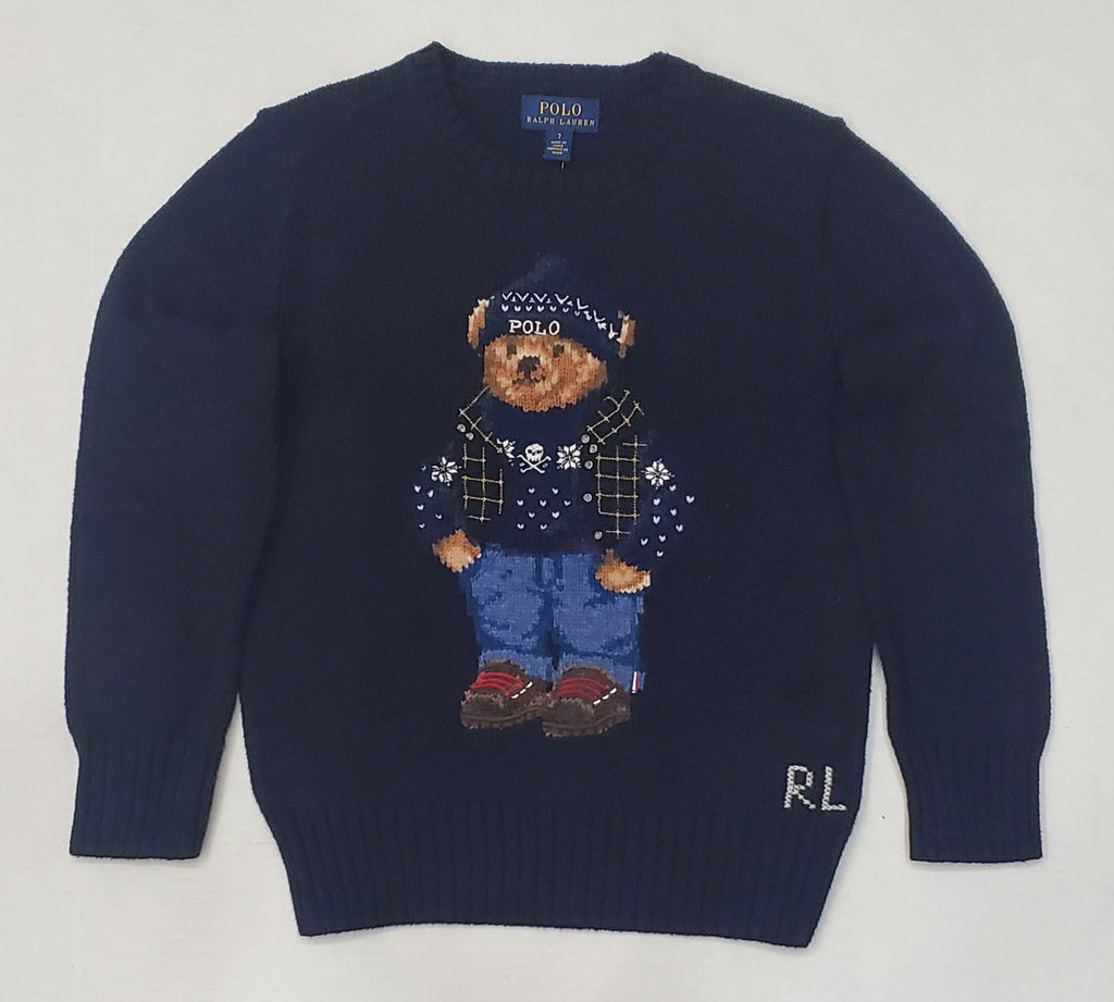 Nwt Kids Polo Ralph Lauren Bear Knit Sweater (2T-7T)