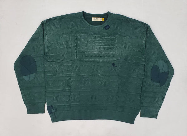 Nwt Polo Ralph Lauren Invincible American Flag Knit Sweater - Unique Style