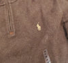 Nwt Polo Ralph Lauren Nutmeg Brown w/Brown Horse Half-Zip Sweater - Unique Style