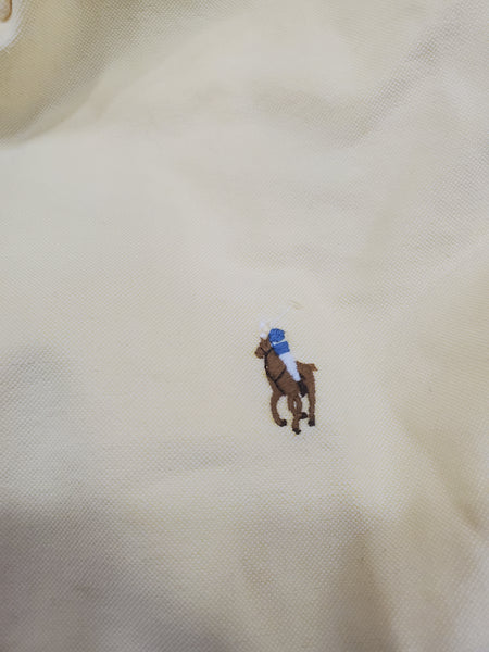 Nwt Polo Ralph Lauren Small Pony Yellow Button Down - Unique Style
