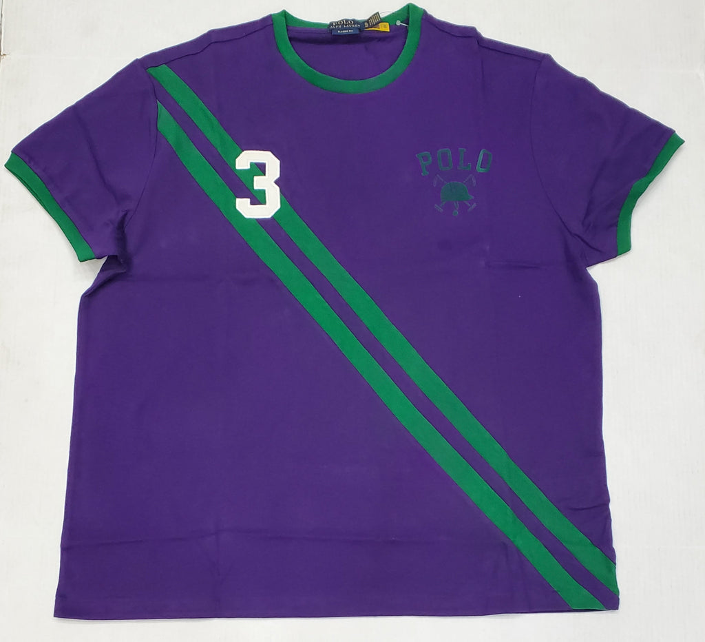 Nwt Polo Ralph Lauren Purple #3 Classic Fit Tee