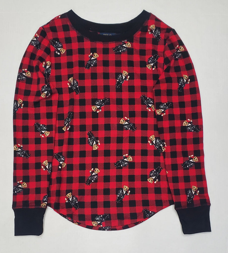 Nwt Polo Ralph Lauren Women's Teddy Bear Pajama Top