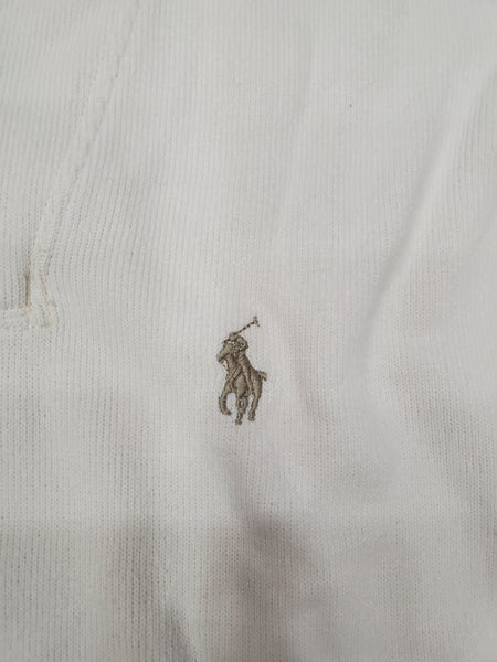 Nwt Polo Ralph Lauren Cream w/Beige Horse Shawl Neck Sweater - Unique Style