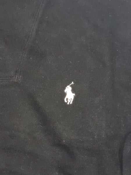Nwt Polo Ralph Lauren Black w/White Horse Shawl Neck Sweater - Unique Style