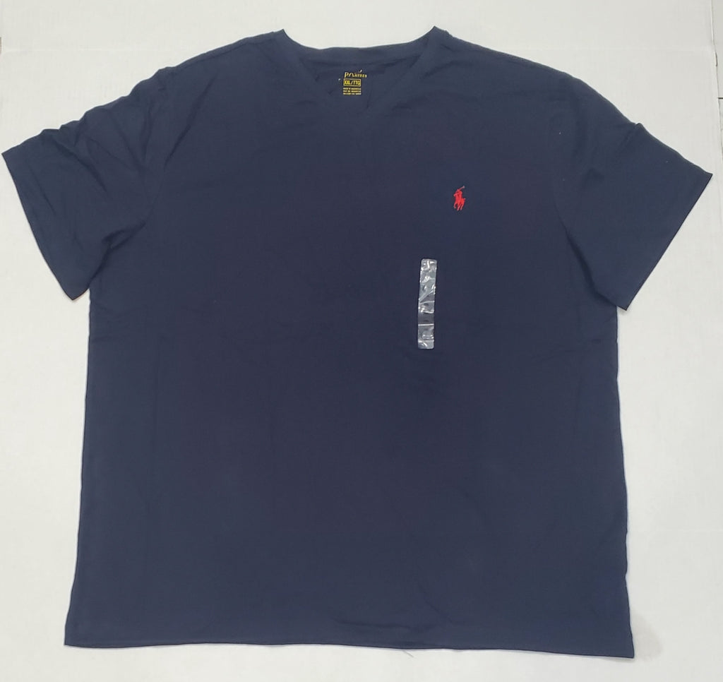Nwt Polo Ralph Lauren Navy Small Pony V-Neck Tee