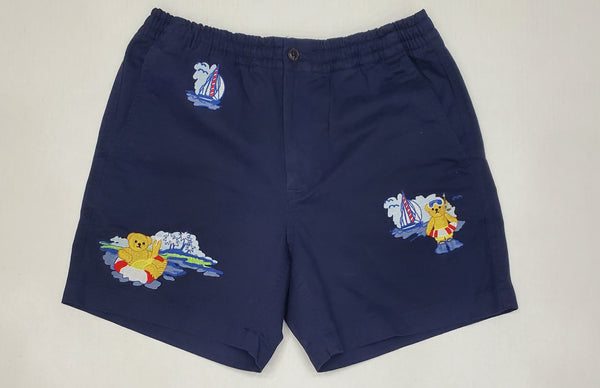 Nwt Polo Ralph Lauren Navy 6 inch Teddy Bear Shorts - Unique Style