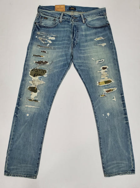 Nwt Polo Ralph Lauren Varick Slim Straight Camo Patch Jeans - Unique Style