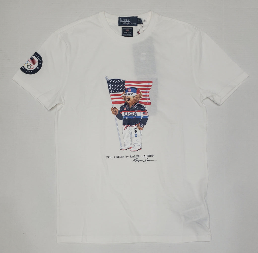 Nwt Polo Ralph Lauren White Olympic Team USA 2024 Tee u