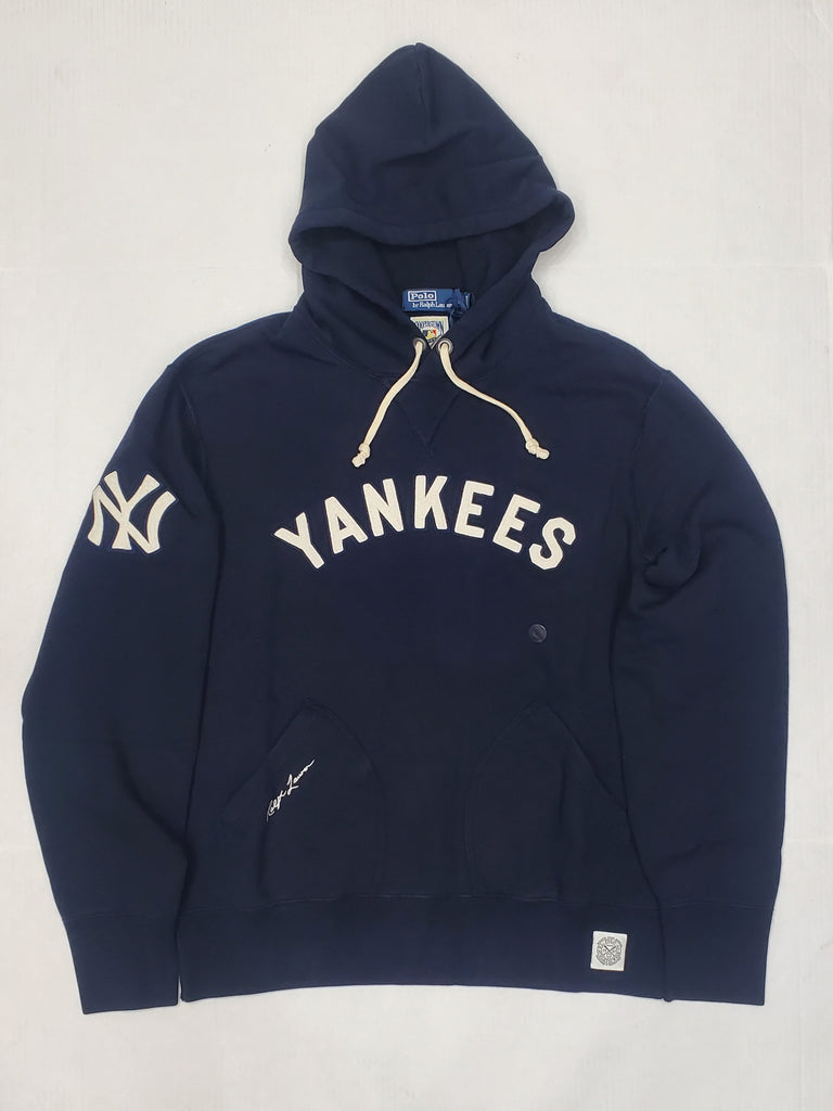 New Polo Big & Tall Navy NY Yankees Hoodie