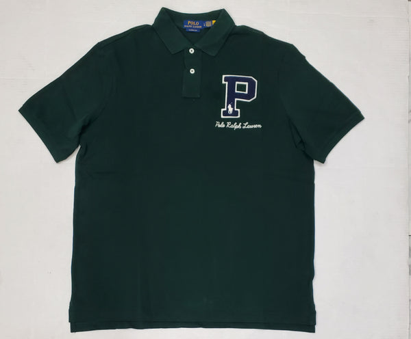 Nwt Polo Ralph Lauren Navy/Green 'P' Classic Fit Polo - Unique Style