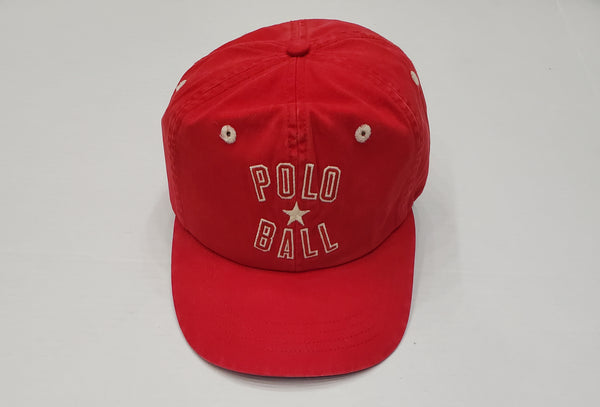 Nwt Polo Ralph Lauren Red Polo Ball Adjustable Hat - Unique Style