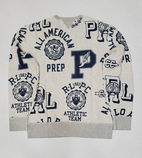 Nwt Polo Ralph Allover Print Fleece Sweatshirt - Unique Style