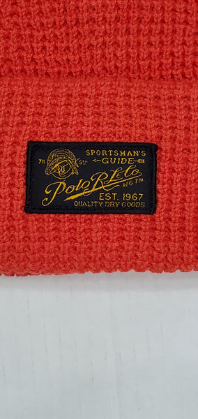 Nwt Polo Ralph Lauren Orange Sportsman Guide Skully - Unique Style